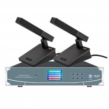 JRLON麦克风 HZ-1000 有线数字会议系统主机/手拉手主席代表话筒