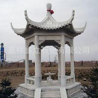 供应石雕中式欧式凉亭 四角六角八角仿古亭子 石亭子价格