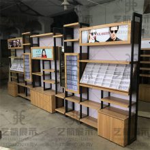 上海松江区实木眼镜玻璃柜台*** 中岛展示柜免漆生态板眼镜展示柜