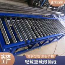 地滚线无动力滚筒输送机滑轮流水线手推滚筒线打包滚台装配生产线