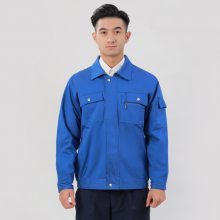 春秋长袖工作服耐磨工程服男女车间工地劳保工作服印字工装定制