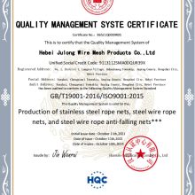 QUALITY MANAGEMENT SYSTE CERTIFICATE