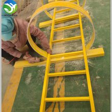 玻璃钢登高爬梯 金泰诺施工安全笼梯 化工市政污水承重检修