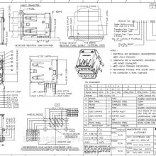 原装富士康FOXCONN 双层USB3.0 18P 蓝胶A母 插座UEA11121-8FS6-4F