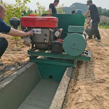 V型水渠模具成型机 小型水渠成形机 履带式矩形水渠成形机