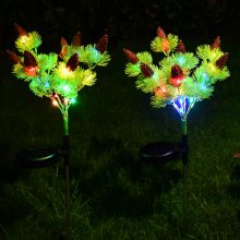 定制太阳能7头松果插地灯 led仿真植物造型户外庭院草坪灯