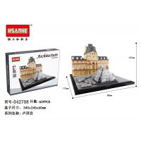 DIY多变艺术建筑系列积木玩具 益智多人互动桌面游戏收藏摆件品
