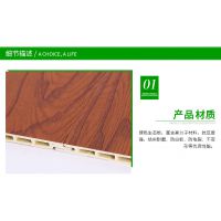 竹木纤维集成墙板装修木板材，银行营业厅装修工程板材价格