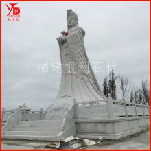 石雕妈祖花岗岩石材雕刻神像天上圣母天妃娘妈福建工厂定制安装
