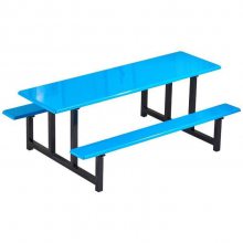 工厂学校学生食堂餐桌椅组合职工不锈钢员工饭堂餐厅桌椅四人连体