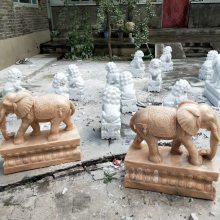 别墅门口落地摆件 大象雕塑 ***石象