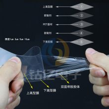 超薄光学胶带 1um 3um 5um 10um超薄透明pet胶带oca光学胶带