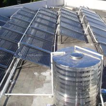 开式太阳能集热系统 真空管型集热器 酒店热水供应系统
