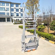 华鑫鹤管活动梯三步四步五步顶部装卸专用通道可折叠槽车化工梯子