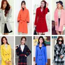 2020冬季新款女士毛呢大衣批发厂家货源热卖韩版女装呢子风衣外套