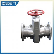 GJ41X-10L铝合金管夹阀胶管阀耐腐蚀耐酸碱排泥浆