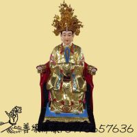 内乡县佛像厂生产供应树脂玻璃钢后土地母彩绘神像地姥娘娘、地母元君
