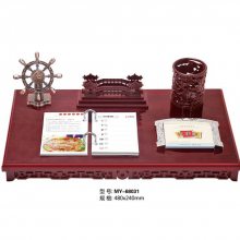 重庆办公桌笔筒定制 木质创意商务礼品 文台摆设礼品摆件