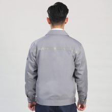 车间工地劳保工作服春秋长袖工作服耐磨工程服男印字批发定制logo