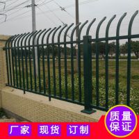 铁艺防爬护栏 中山围墙金属栏杆 三横杆围栅定做 防腐成品护栏