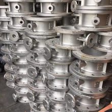 自产自营硬密封法兰蝶阀D343H-10C DN50对夹式手动