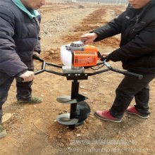 果树施肥挖坑机 栽树苗打坑机视频 沙土地钻眼挖坑机