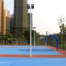 学校塑胶篮球场，小区塑胶篮球场，济南篮球场施工，室外篮球场地胶， 鑫威体育