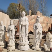 定制大型石雕观音佛像汉白玉地藏王菩萨***大理石弥勒佛户外雕塑摆件