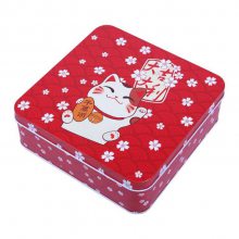 正方形通版图案伴手礼金属包装罐