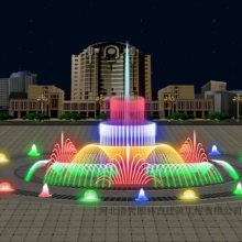 定制 酒店广场小区 喷泉户外10m彩色 圆形音乐跑泉设计 程控系统