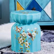 陶瓷鼓凳瓷器凳子 新中式瓷墩坐墩 客厅精品美式瓷凳批发定制厂