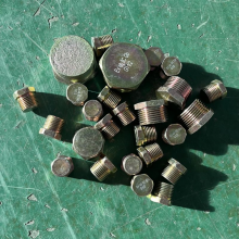 碳钢防爆堵头G1 1/2金属实心镀锌五彩npt外六角螺纹丝堵防水密封