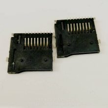 T-FLASH外焊 MICRO SD卡座 自弹式 9PIN 自锁贴片内存卡