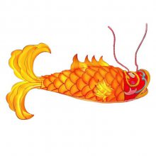 华亦彩造型鱼灯商超美陈布置鱼型花灯吊灯餐饮店铺装饰灯笼