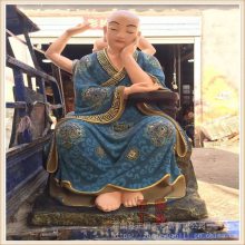 十八罗汉佛像 彩绘十八罗汉厂家 正圆玻璃钢佛像雕塑厂家