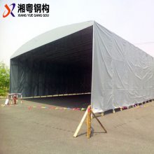 淄博市沂源县 定制移动推拉篷活动蓬帐篷大型户外车棚雨棚收缩大排档遮阳蓬卸货平台遮雨棚沂源