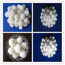 耐酸耐碱纤维球填料 软丝 硬丝 油田污水处理改性纤维球滤料 荣茂净水