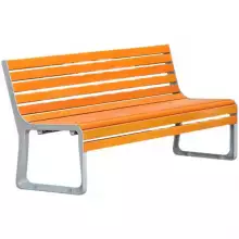 盐城园林景观长板凳生产企业 广场塑木靠背公园椅