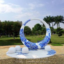 深圳园林景观玻璃钢雕塑 月亮造型雕塑 酒店装饰工程雕塑