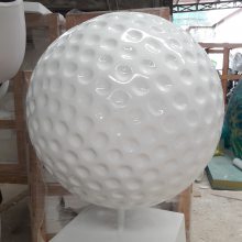 深圳玻璃钢高尔夫球雕塑 商场会所签名树脂纤维立体球雕塑