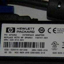 AF629A 748741-001 HP KVM 切换器USB 接口适配器支持CAC虚拟媒体