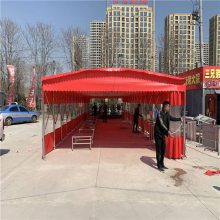 移动帐篷篮球场篷推拉雨棚遮阳仓库伸缩折叠烧烤停车户外雨棚