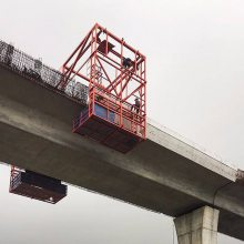 简易式升降施工吊篮可定制电动无动力防撞墙护栏台车厂家