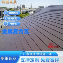 江苏金属横瓦 平板瓦 复合金属瓦 可定制 朋莱供销施一体