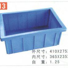 国芳G410275塑料箱 发可定制颜色印刷LOGO 包装物流箱 内部周转箱