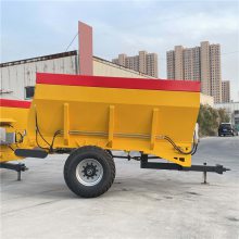 单横绞龙抛撒车 黏湿牛羊粪肥散粪机 10方撒粪机