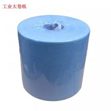 建博无尘大卷纸工业擦拭纸卷装吸油纸蓝色白色无尘纸