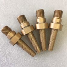 科美金刚石磨头钎焊钢磨棒合金打磨头圆锥圆顶磨头