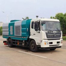 货运站台路面清扫车_煤矿厂内道理洗扫车_石材厂区道路吸扫车