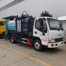 江淮康铃7方侧挂桶压缩车 CLW5045ZZZ6SL型自装卸式垃圾车